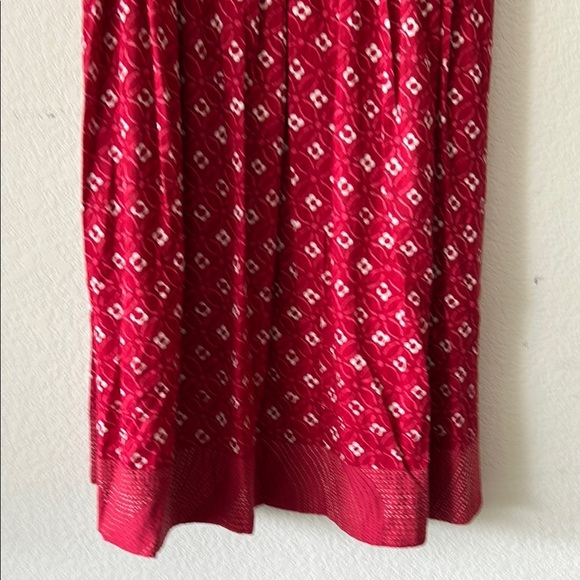 Mata Traders Red Patterned Dress Fit and Flare size XS NEW - Picture 4 of 8